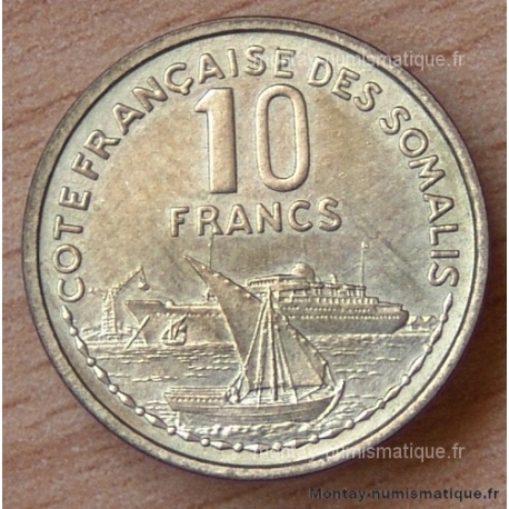 Djibouti 10 francs Côte françiase des Somalis 1965 essai