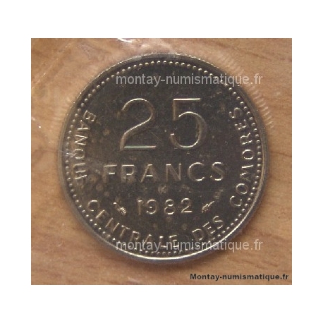 Comores 25 Francs 1982 ESSAI