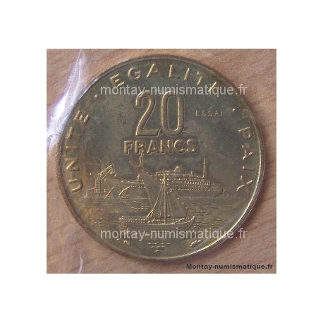 Djibouti (République) 20 Francs 1977 Essai