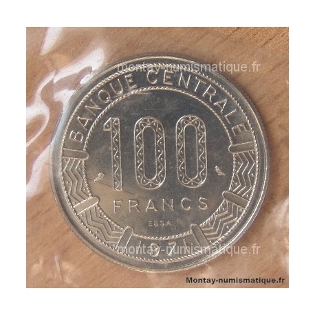 Cameroun 100 francs Antilopes 1971 Essai
