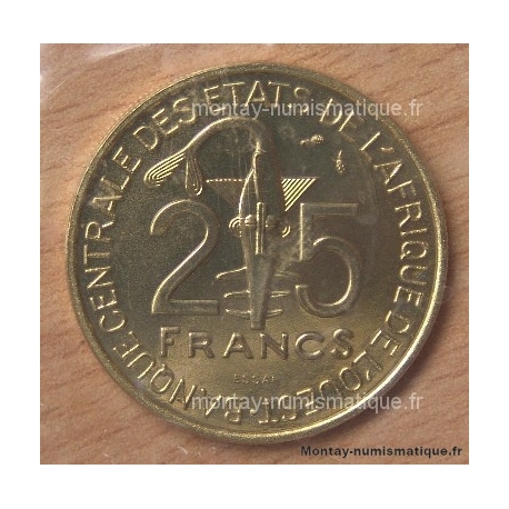 Etats de l'Afrique de l'Ouest 25 francs 1980 ESSAI