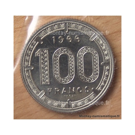 Afrique Equatoriale 100 francs 1966 ESSAI