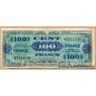 100 Francs Verso France Juin 1945 série X