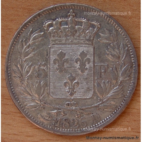 5 Francs Charles X 1826 D
