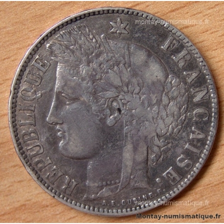5 Francs Cérès sans légende 1870 K AE OUDINE