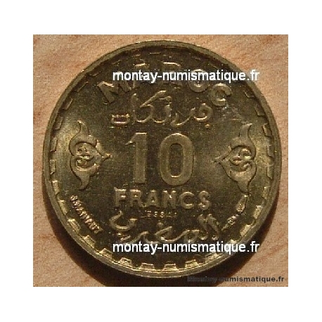 Maroc 10 Francs Mohammed V 1371 (1952) Essai