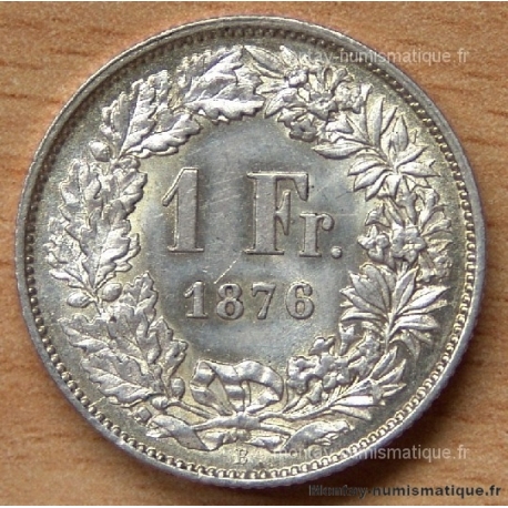 Suisse 1 Franc 1876 B