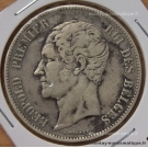 Belgique 5 Francs Léopold Ier 1851/0 Pointé