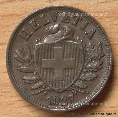 Suisse 2 Rappen 1927 B