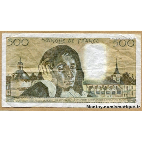 500 Francs Pascal 22-1-1987 K.256