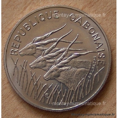 Gabon 100 Francs Antilopes 1975 Essai
