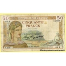 50 Francs Cérès 26-9-1935 S.3087