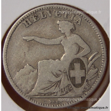 Suisse 2 Francs 1862 B Berne