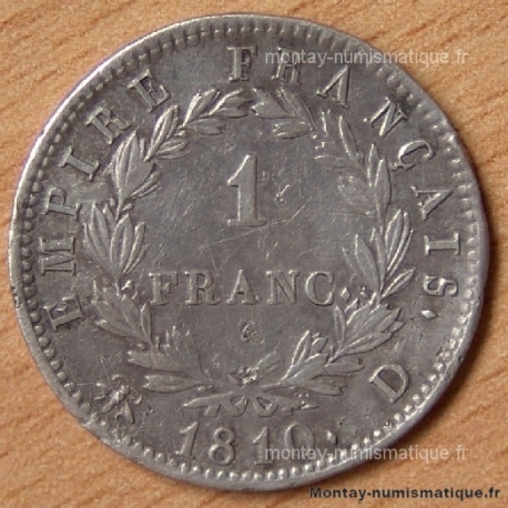 1 Franc Napoleon I 1810 D Lyon