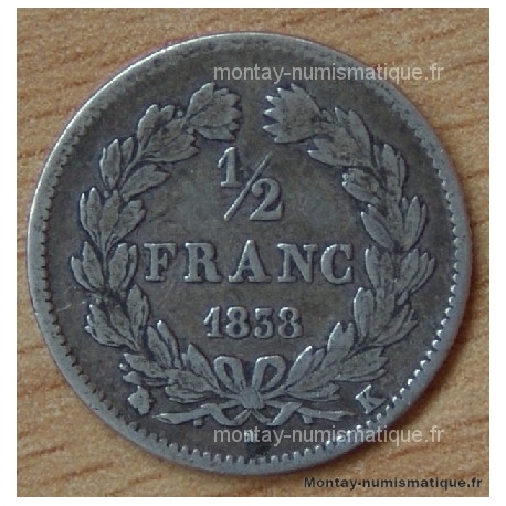 1/2 Franc Louis Philippe 1er 1838 K Bordeaux