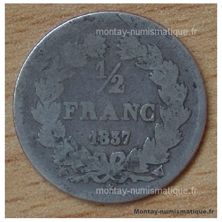 1/2 Franc Louis Philippe 1er 1844 W Lille