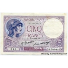 5 Francs Violet 1-12-1932 T.50942