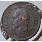 Dix centimes Napoléon III tête nue 1855 A ancre