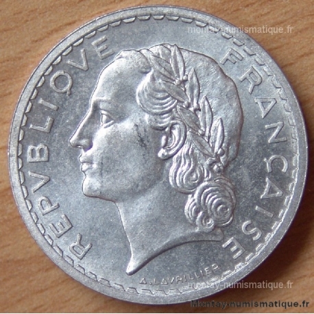 5 Francs Lavrillier Aluminium 1948 B