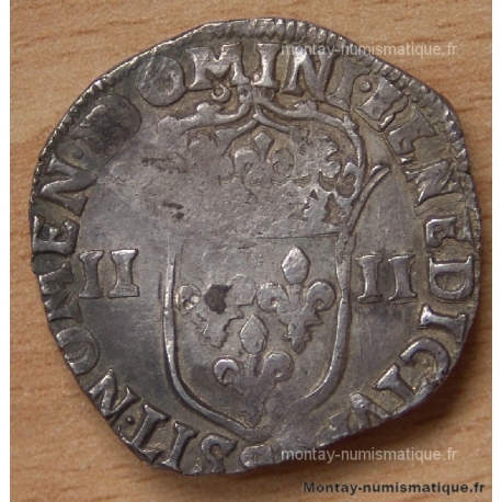 Henri IV Quart d'Ecu 1605 Rennes fauté