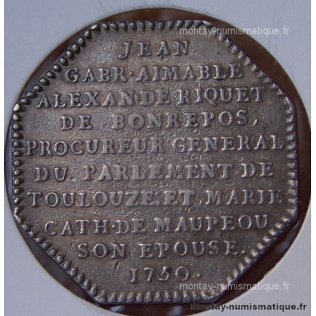 Jeton Toulouse Riquet de Bonrepos 1750