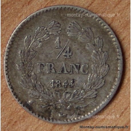 1/4 de Franc Louis Philippe 1844 W Lille