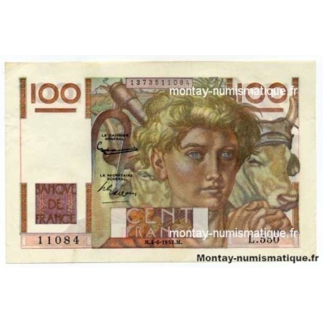 100 Francs Paysan 4-6-1953 L.550