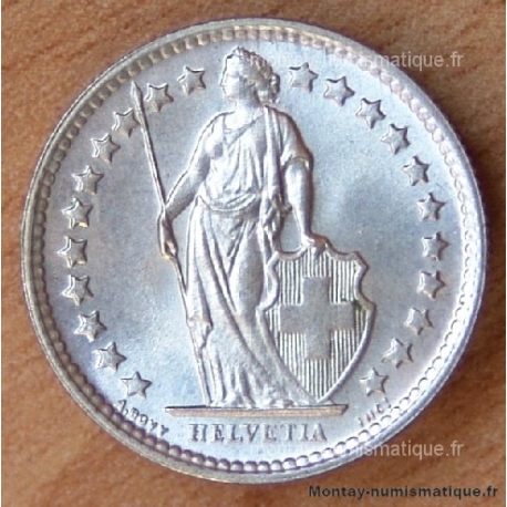 Suisse 1/2 Franc 1959 B