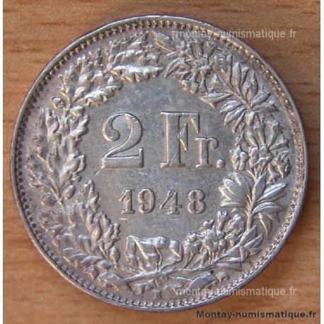 Suisse 2 Francs 1948 B Berne